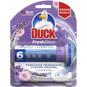 Odorizant Toaleta Discuri Gel Duck Lavander + Aplicator, 36 ml