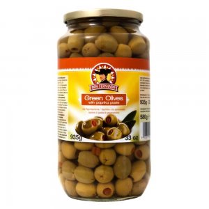 Masline Verzi Don Fernando Umplute cu Pasta de Paprica, 935 g Masline Verzi Don Fernando Umplute cu Pasta de Paprica, 935 g