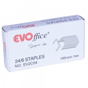 Capse Metalice EVOffice 24/6, 1000 Buc/Bax - Accesorii Capsare Capse Metalice EVOffice 24/6, 1000 Buc/Bax - Accesorii Capsare