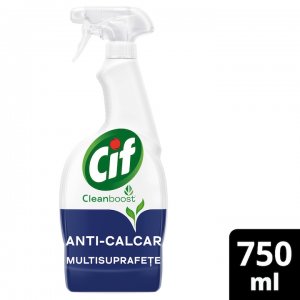 Solutie Cif Spray Anticalcar, Parfur de Otet, 750 ml