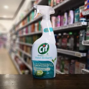 Solutie Pentru Geamuri Cif Vetri Briliant, Cu Ulei Esential De Bergamota, 650 Ml