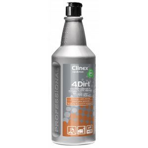 Clinex 4 Dirt, 1 Litru, Detergent Concentrat, Universal, Pentru Degresare Si Curatare Suprafete Murd