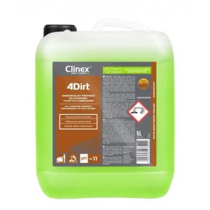 Clinex 4 Dirt, 5 Litri, Detergent Concentrat, Universal, Pentru Degresare Si Curatare Suprafete Murd
