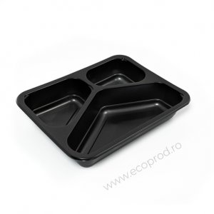 Cutie Meniu Pp Termosudabila 3 Compartimente, Dimensiune 227x178x5 Cm, Culoare Neagra Cutie Meniu Pp Termosudabila 3 Compartimente, Dimensiune 227x178x5 Cm, Culoare Neagra
