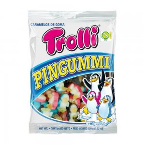 Jeleuri Pinguini Trolli Pingummi, 100 g Jeleuri Pinguini Trolli Pingummi, 100 g
