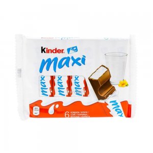 Batoane de Ciocolata Kinder Maxi, 6 Batoane/Pachet, 126 g