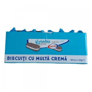 Set 48 Pachete de Biscuiti cu Crema de Lapte Tecsa, 36 g Set 48 Pachete de Biscuiti cu Crema de Lapte Tecsa, 36 g