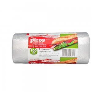 Pungi Alimentare Piros Cba pentru Mic Dejun 2L, 100Buc/Rola Pungi Alimentare Piros Cba pentru Mic Dejun 2L, 100Buc/Rola