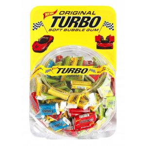 Guma Turbo Original in Bol de Plastic, 300 Buc Guma Turbo Original in Bol de Plastic, 300 Buc