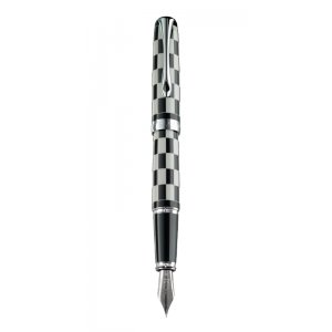 Stilou Diplomat Excellence A Plus, Cu Penita M, Din Otel Inoxidabil - Rome Black White