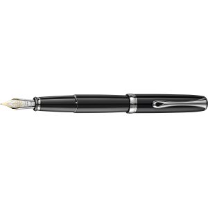 Stilou Diplomat Excellence A2, Cu Penita M, Aurita 14kt. - Black Lacquer