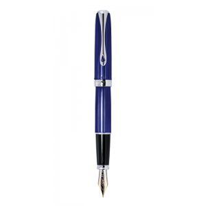 Stilou Diplomat Excellence A2, Cu Penita M, Aurita 14kt. - Sky Line Blue Chrome