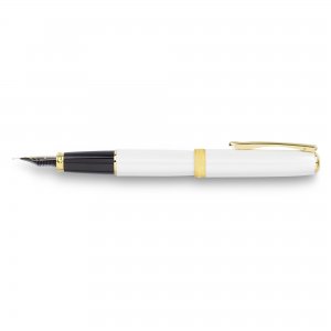 Stilou Diplomat Excellence A2, Cu Penita M, Aurita 14kt. - Pearl White Gold