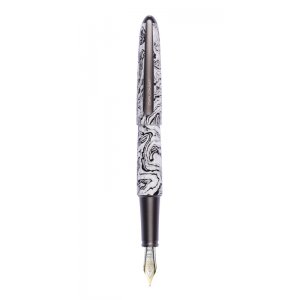 Stilou Diplomat Aero, Cu Penita M, Aurita 14kt. - Volute
