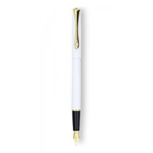 Stilou Diplomat Traveller, Cu Penita M, Din Otel Inoxidabil - Snow White Gold
