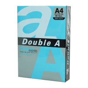Hartie Color Pentru Copiator A4, 80g/mp, 100coli/top, Double A - Albastru Intens