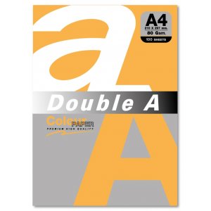 Hartie Color Pentru Copiator A4, 80g/mp, 100coli/top, Double A - Saffron Intens