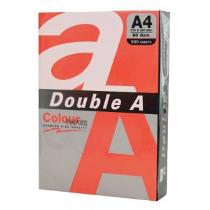 Hartie Color Pentru Copiator A4, 80g/mp, 500coli/top, Double A - Rosu Intens Hartie Color Pentru Copiator A4, 80g/mp, 500coli/top, Double A - Rosu Intens