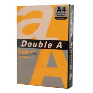 Hartie Color Pentru Copiator A4, 75g/mp, 25coli/top, Double A - Portocaliu Neon