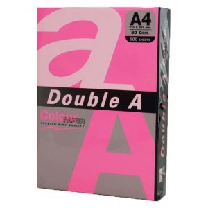 Hartie Color Pentru Copiator A4, 75g/mp, 100coli/top, Double A - Roz Neon