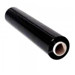 Folie Stretch Neagra Uz Manual 2,6 Kg, Folie 23 MIC, Latime Folie 500 mm, Tub Carton 300 gr, Folie Stretch 2,3 Kg