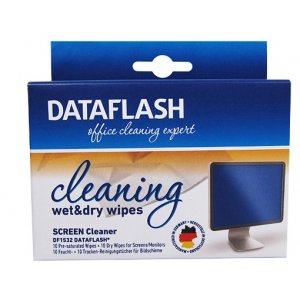 Servetele Curatare Monitoare Tft/lcd/notebook, 20/cutie (10umede/10uscate), Data Flash Servetele Curatare Monitoare Tft/lcd/notebook, 20/cutie (10umede/10uscate), Data Flash