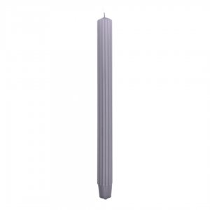 Lumanari Cu Dungi, Pentru Cina, 25 X 300mm, 4 Buc/set, Donau Home - Gri