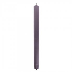 Lumanari Cu Dungi, Pentru Cina, 25 X 300mm, 4 Buc/set, Donau Home - Blackberry
