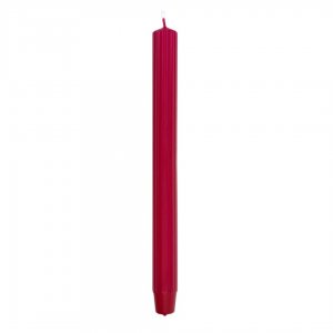 Lumanari Cu Dungi, Pentru Cina, 25 X 300mm, 4 Buc/set, Donau Home - Rosii