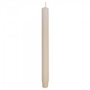 Lumanari Cu Dungi, Pentru Cina, 25 X 300mm, 4 Buc/set, Donau Home - Crem
