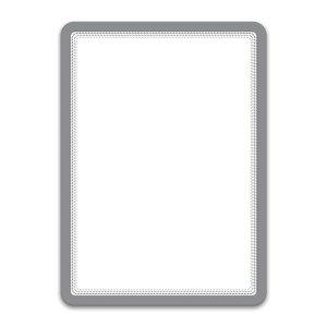 Buzunar Magnetic Pentru Documente A4, Cu Rama Color, 2 Buc/set, Djois - Rama Argintie