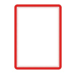 Buzunar Magnetic Pentru Documente A4, Cu Rama Color, 2 Buc/set, Djois - Rama Rosie