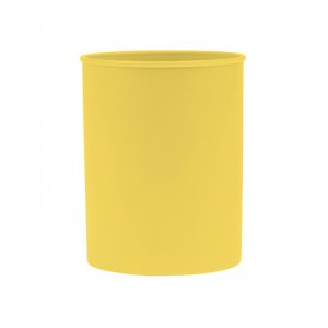 Suport Plastic, Cilindric, Pentru Instrumente De Scris, D78mm, H-10cm, Donau Life - Galben Pastel