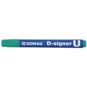 Permanent Marker, Varf Rotund 2-4mm, Corp Plastic, Donau D-signer U - Verde Permanent Marker, Varf Rotund 2-4mm, Corp Plastic, Donau D-signer U - Verde