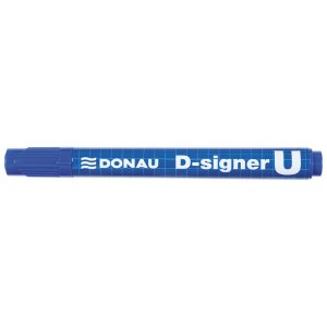 Permanent Marker, Varf Rotund 2-4mm, Corp Plastic, Donau D-signer U - Albastru Permanent Marker, Varf Rotund 2-4mm, Corp Plastic, Donau D-signer U - Albastru