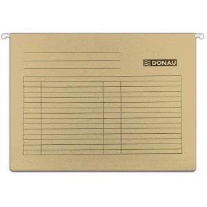 Dosar Suspendabil Cu Eticheta, Bagheta Metalica, Carton 230g/mp, 5 Buc/set, Donau - Maro