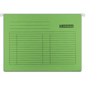 Dosar Suspendabil Cu Eticheta, Bagheta Metalica, Carton 230g/mp, 5 Buc/set, Donau - Verde