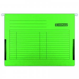 Dosar Suspendabil Cu Burduf Si Eticheta , Bagheta Metalica, 5 Buc/set, Donau - Verde