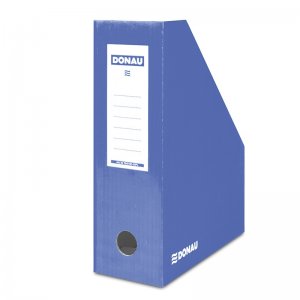 Suport Vertical Pentru Cataloage, A4 - 10cm Latime, Din Carton Laminat, Donau - Albastru