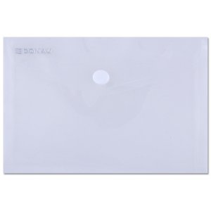 Mapa Pp Protectie Documente A6 Landscape, Inchidere Cu Capsa, 10/set, Donau - Transparent