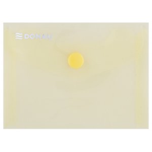 Mapa Pp Protectie Documente A7 Landscape, Inchidere Cu Capsa, 10/set, Donau - Galben Transparent
