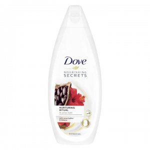 Gel De Dus Dove Nurturing Ritual Cacao Butter & Hibiscus Flower, Cantitate 250 Ml, Extract De Unt De Cacao Si Floare De Hibiscus