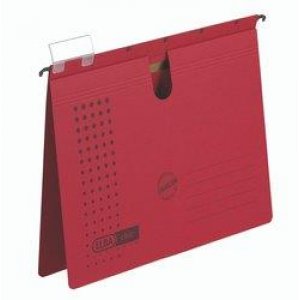 Dosar Suspendabil Cu Sina, Carton 230g/mp, Bagheta Metalica, Elba Chic - Rosu