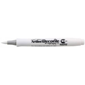 Marker Artline Decorite, Varf Flexibil (tip Pensula) - Alb Marker Artline Decorite, Varf Flexibil (tip Pensula) - Alb
