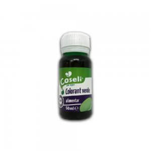 Colorant Alimentar Verde COSELI, 50ml, Colorant Verde, Colorant Verde pentru Mancare, Colorant Coseli, Colorant pentru Patiserie, Colorant Verde pentru Deserturi, Colorant Alimentar pentru Deserturi, Sticluta Colorant Verde