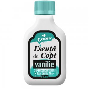 Esenta de Copt cu Vanilie Coseli, 30 ml, Esente pentru Prajituri, Esenta de Vanilie pentru Prajituri, Coseli Esente de Vanilie, Esenta Vanilie pentru Copt, Esente Sticlute Coseli, Esenta cu Aroma de Vanilie, Esenta de Vanilie pentru Deserturi Esenta de Copt cu Vanilie Coseli, 30 ml, Esente pentru Prajituri, Esenta de Vanilie pentru Prajituri, Coseli Esente de Vanilie, Esenta Vanilie pentru Copt, Esente Sticlute Coseli, Esenta cu Aroma de Vanilie, Esenta de Vanilie pentru Deserturi
