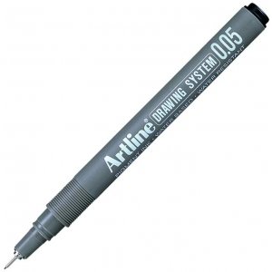 Marker Pentru Desen Tehnic Artline, Varf Fetru 0.05mm - Negru Marker Pentru Desen Tehnic Artline, Varf Fetru 0.05mm - Negru