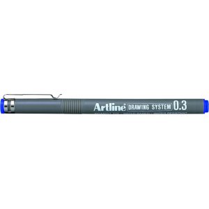 Marker Pentru Desen Tehnic Artline, Varf Fetru 0.3mm - Albastru Marker Pentru Desen Tehnic Artline, Varf Fetru 0.3mm - Albastru
