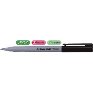 Permanent Marker Artline 250, Corp Plastic, Varf Rotund 0.4mm - Negru Permanent Marker Artline 250, Corp Plastic, Varf Rotund 0.4mm - Negru