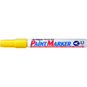 Marker Cu Vopsea Artline 400xf, Corp Metalic, Varf Rotund 2.3mm - Galben Marker Cu Vopsea Artline 400xf, Corp Metalic, Varf Rotund 2.3mm - Galben